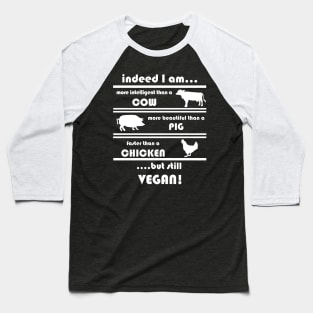 Vegan Vegetarian Nutrition Healthy Diet Baseball T-Shirt